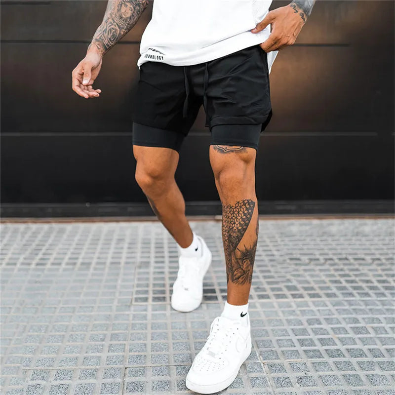 2-i-1 Løpeshorts